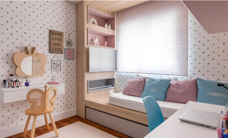 quarto de menina planejado sob medida balneário camboriú itajaí itapema porto belo preço barato orçamento marcenaria cozinha banheiro lavabo closet armário living guarda roupa
